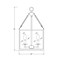 Z-Lite Barrington Pendant, 4-Light, 12 In.W x 21 In.H, Matte Black/Clear Waterglass 346P12-MB - alternate 8